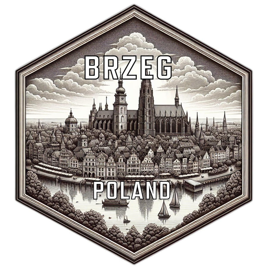 Brzeg Poland Travel Destination Souvenir Vinyl Decal Sticker Image 1