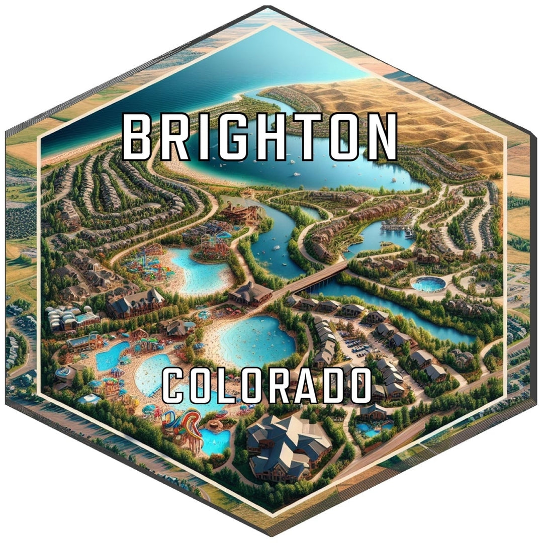 Brighton Colorado Travel Destination Souvenir Vinyl Decal Sticker Image 1