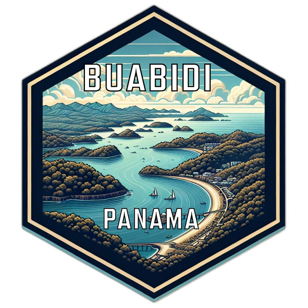 Buabidi Panama Travel Destination Souvenir Vinyl Decal Sticker Image 1