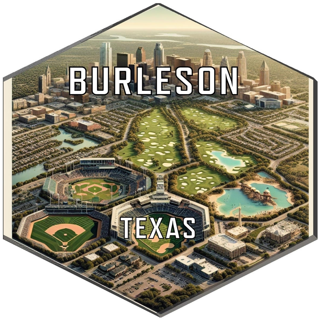 Burleson Texas Travel Destination Souvenir Vinyl Decal Sticker Image 1