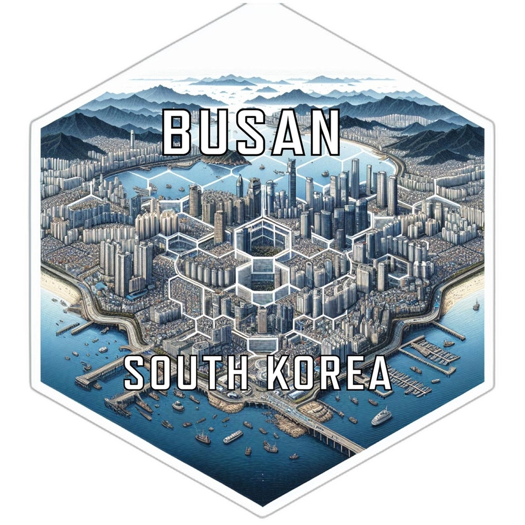 Busan South Korea Travel Destination Souvenir Vinyl Decal Sticker Image 1