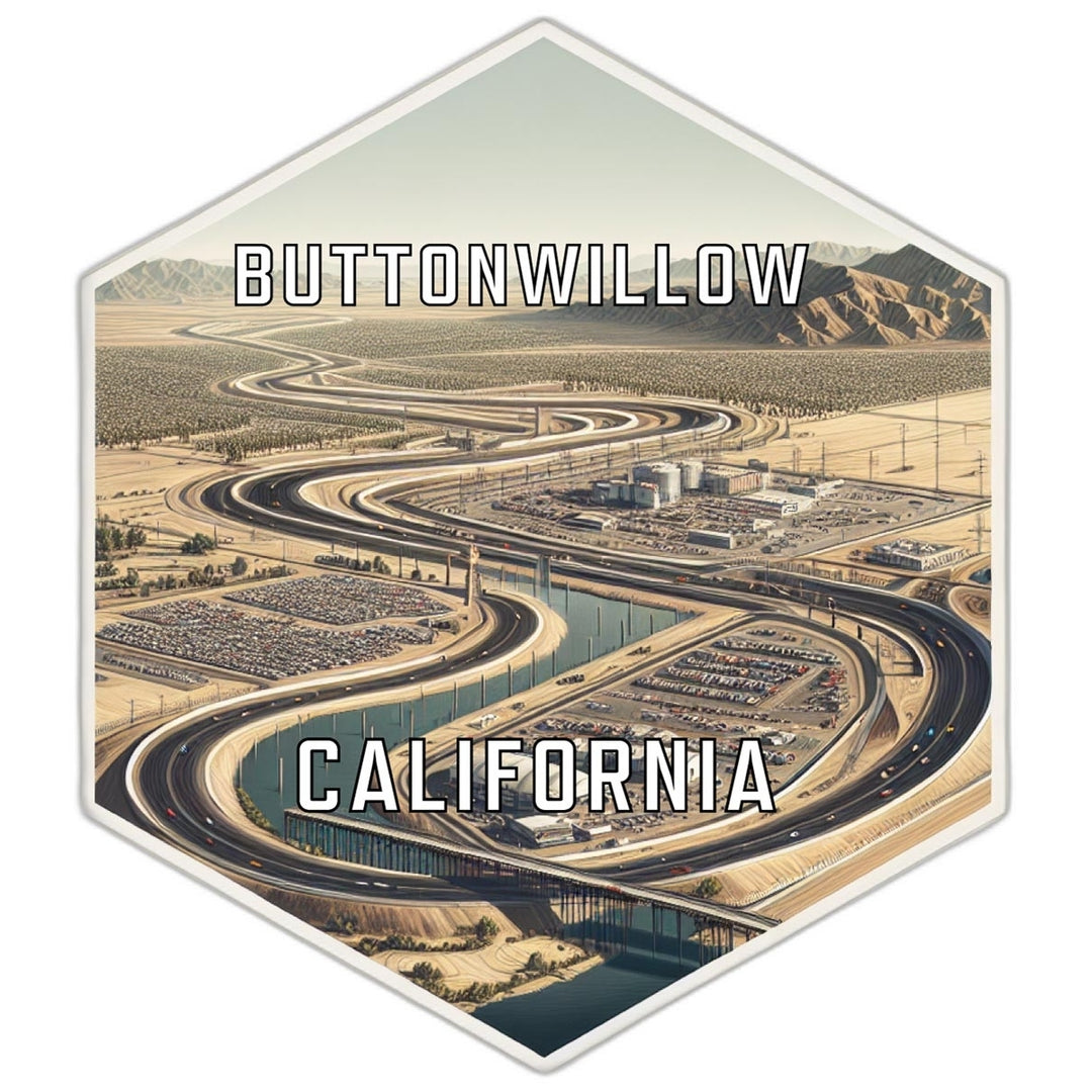 Buttonwillow California Travel Destination Souvenir Vinyl Decal Sticker Image 1