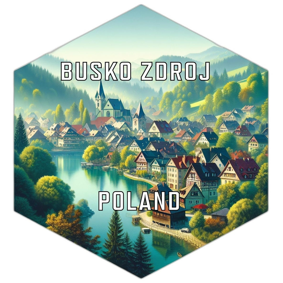 Busko Zdroj Poland Travel Destination Souvenir Vinyl Decal Sticker Image 1