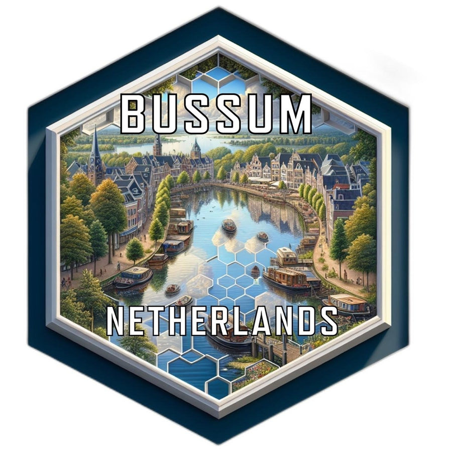 Bussum Netherlands Travel Destination Souvenir Vinyl Decal Sticker Image 1