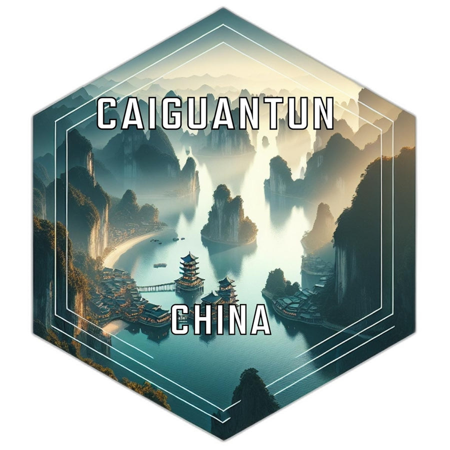 Caiguantun China Travel Destination Souvenir Vinyl Decal Sticker Image 1