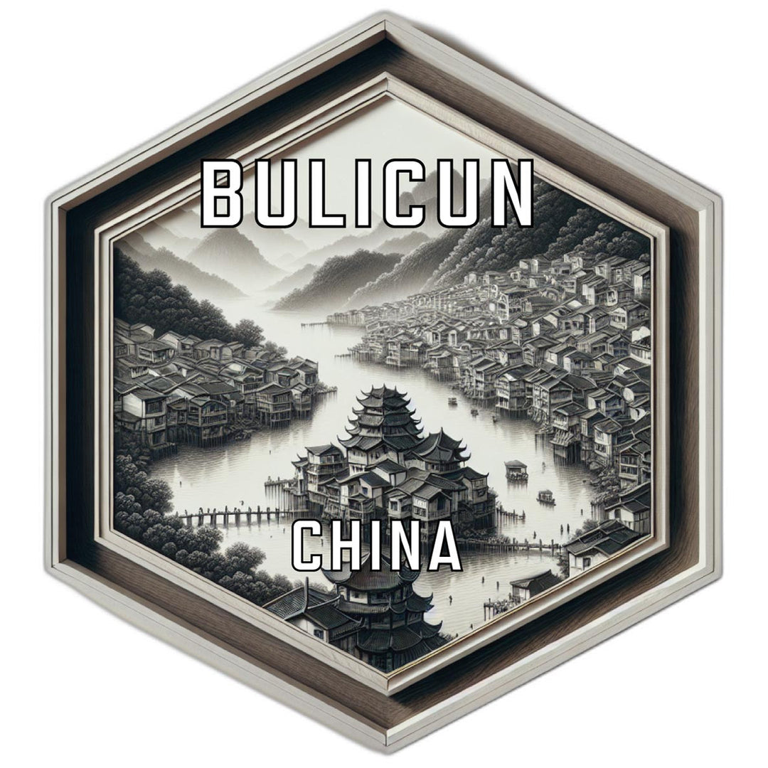 Bulicun China Travel Destination Souvenir Vinyl Decal Sticker Image 1