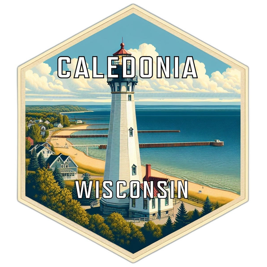 Caledonia Wisconsin Travel Destination Souvenir Vinyl Decal Sticker Image 1