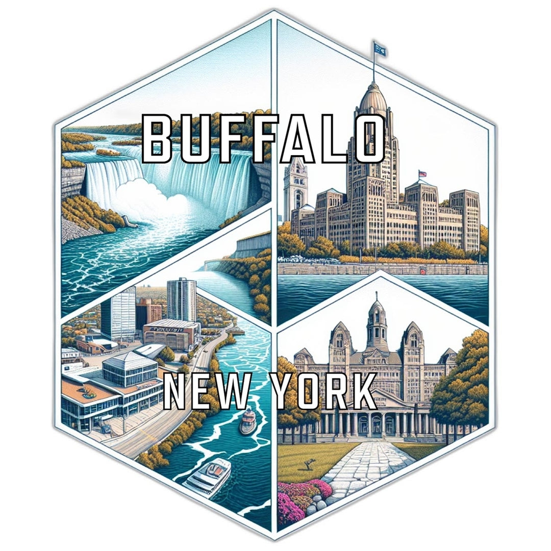 Buffalo York Travel Destination Souvenir Vinyl Decal Sticker Image 1