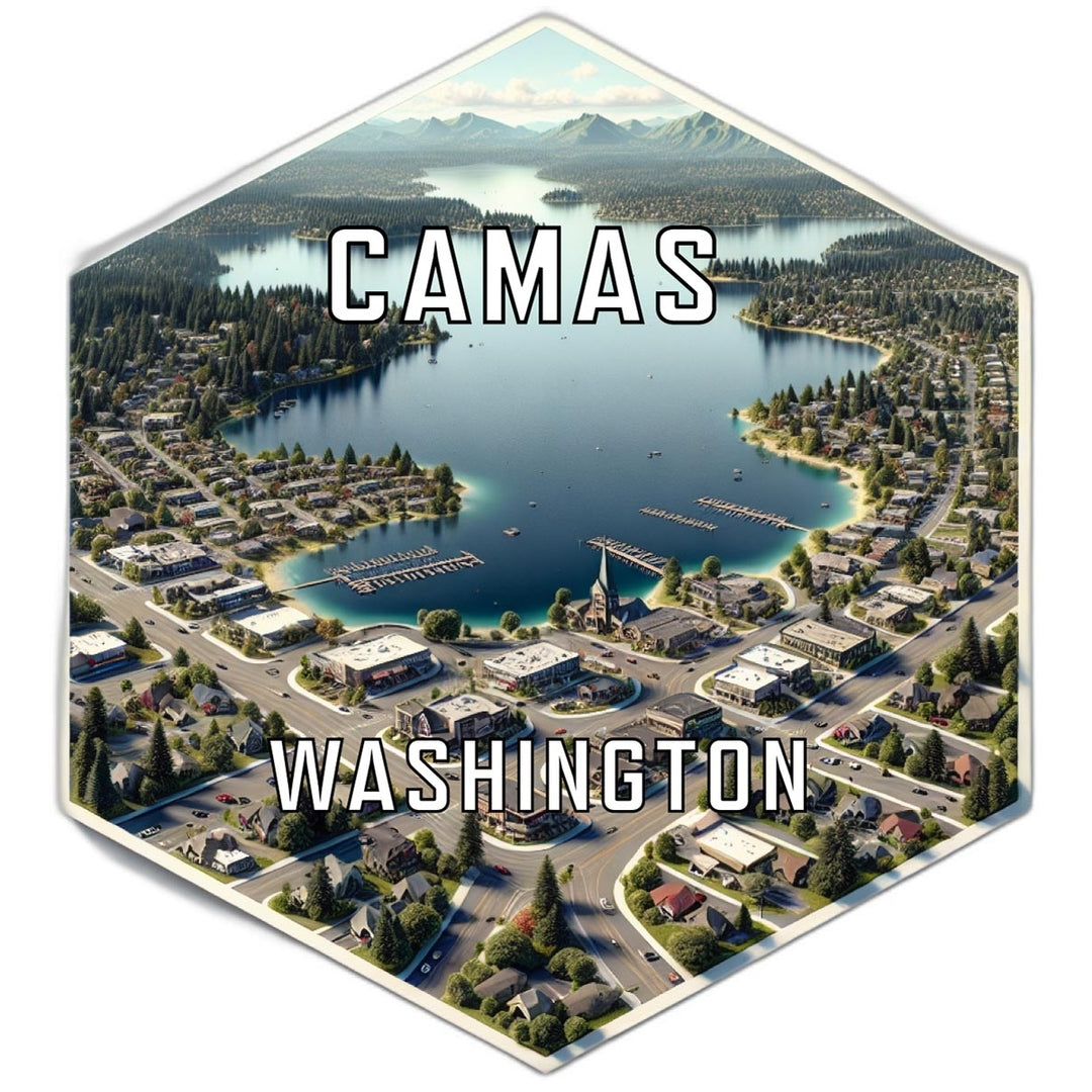 Camas Washington Travel Destination Souvenir Vinyl Decal Sticker Image 1