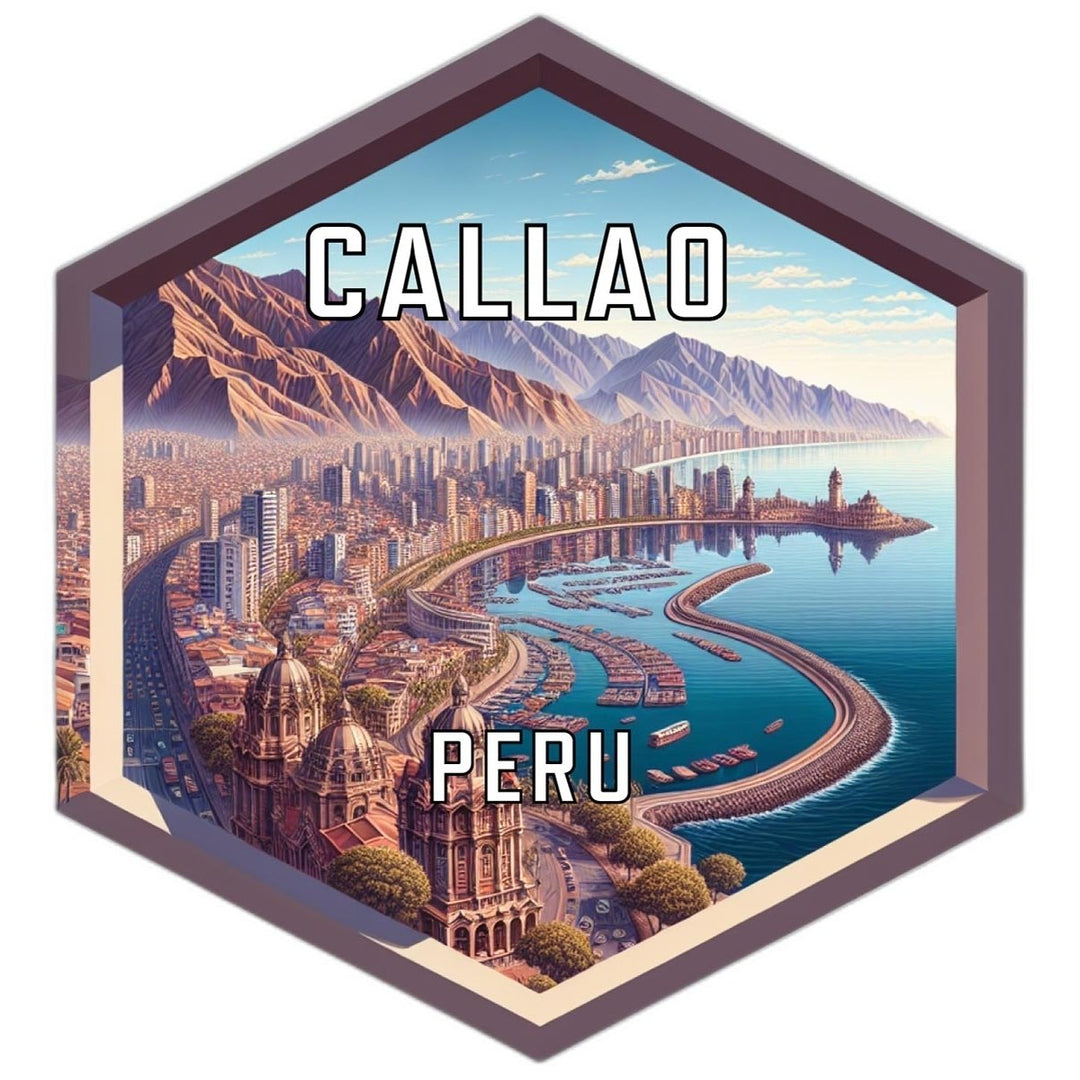 Callao Peru Travel Destination Souvenir Vinyl Decal Sticker Image 1