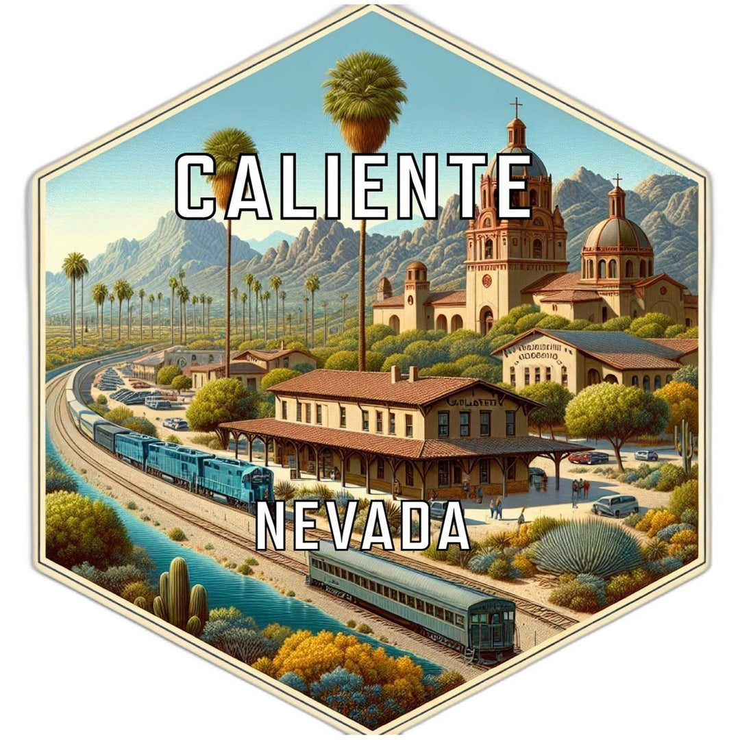 Caliente Nevada Travel Destination Souvenir Vinyl Decal Sticker Image 1