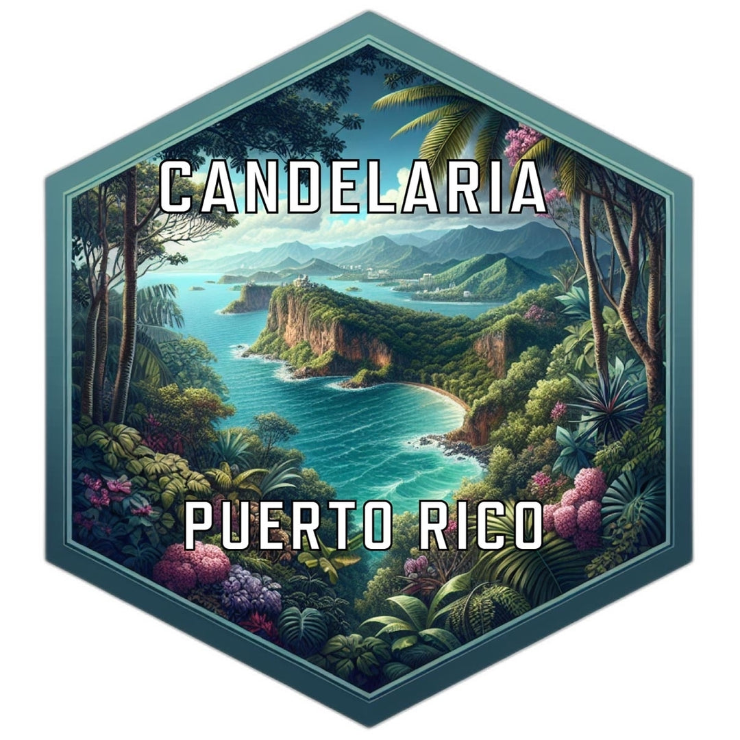 Candelaria Puerto Rico Travel Destination Souvenir Vinyl Decal Sticker Image 1