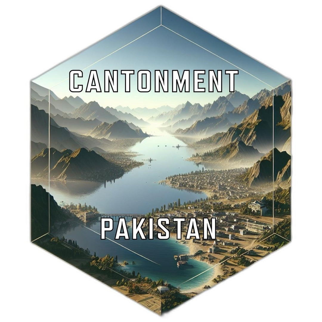 Cantonment Pakistan Travel Destination Souvenir Vinyl Decal Sticker Image 1