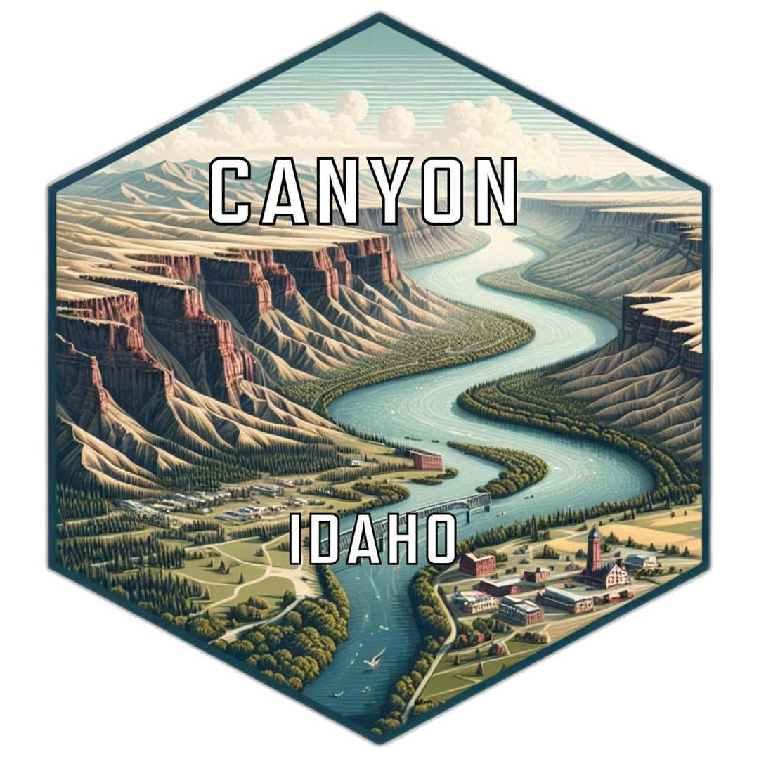 Canyon Idaho Travel Destination Souvenir Vinyl Decal Sticker Image 1