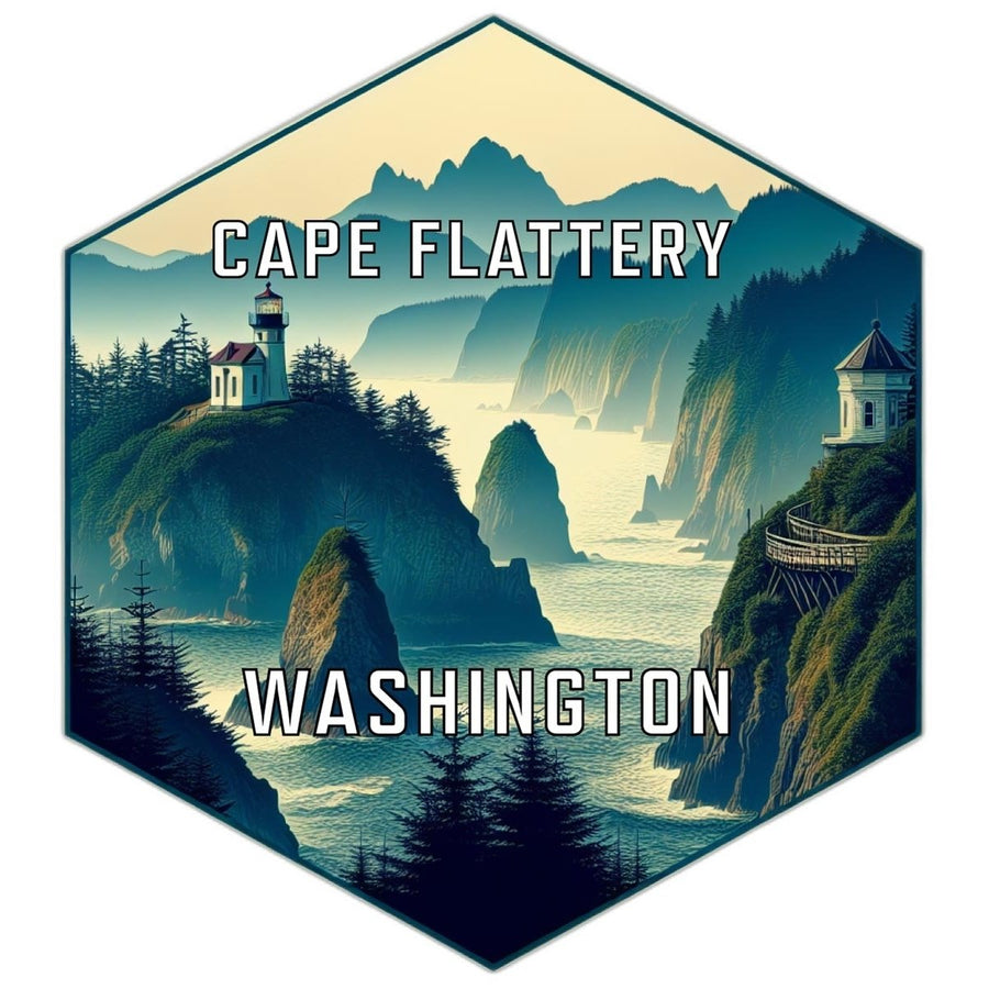 Cape Flattery Washington Travel Destination Souvenir Vinyl Decal Sticker Image 1