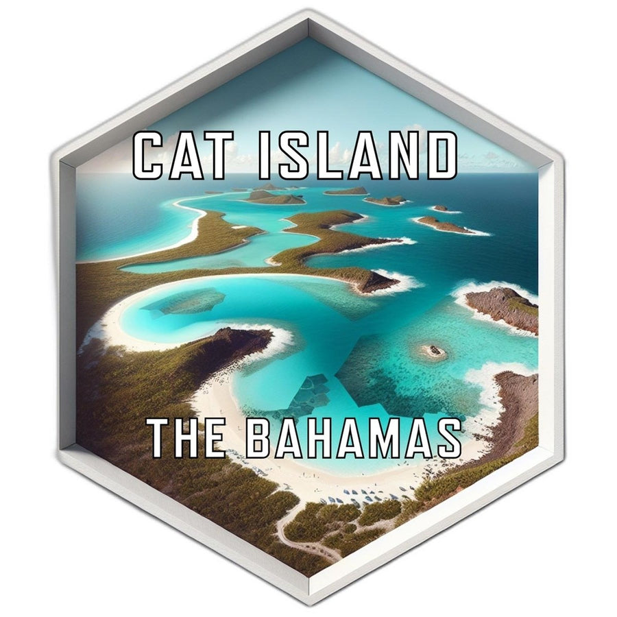 Cat Island The Bahamas Travel Destination Souvenir Vinyl Decal Sticker Image 1