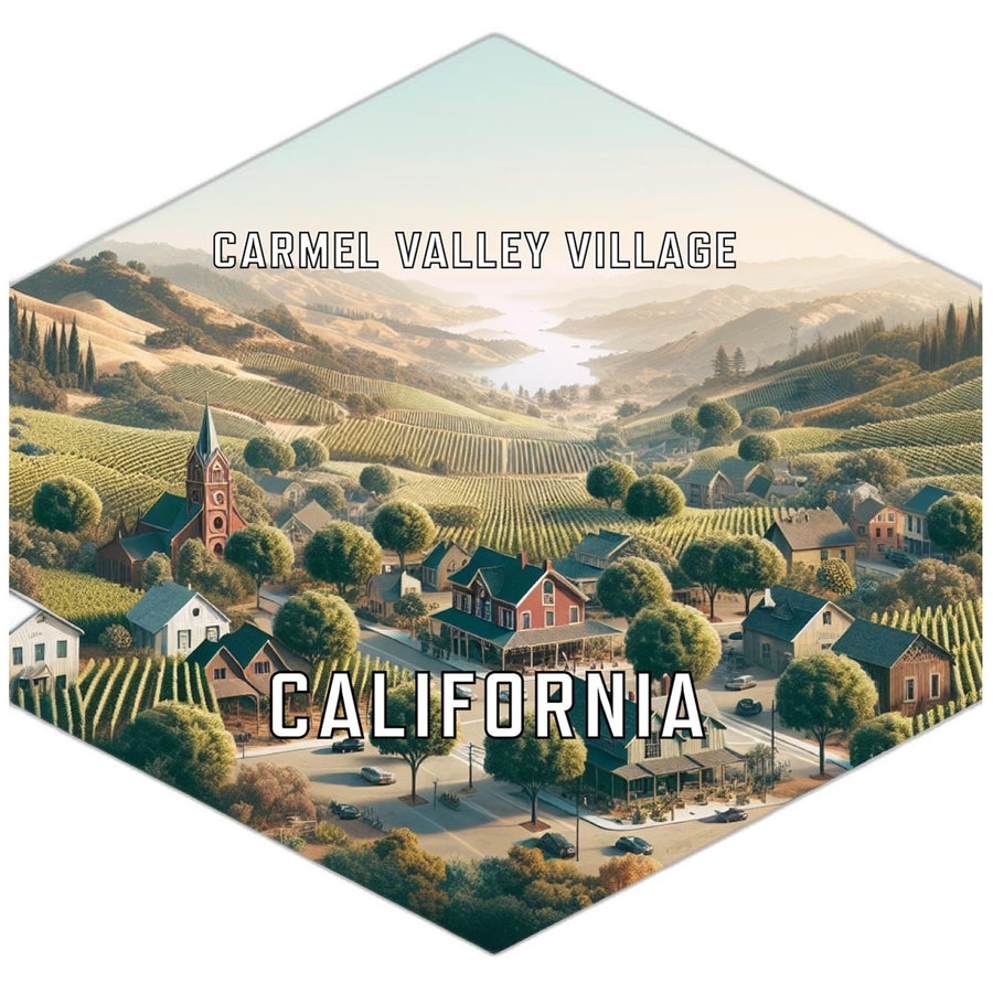 Carmel Valley Village California Travel Destination Souvenir Vinyl Decal Sticker Image 1