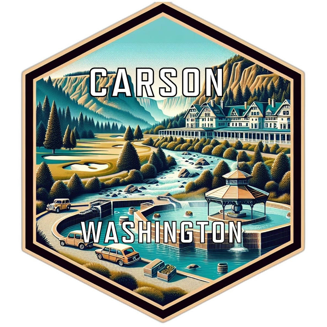 Carson Washington Travel Destination Souvenir Vinyl Decal Sticker Image 1