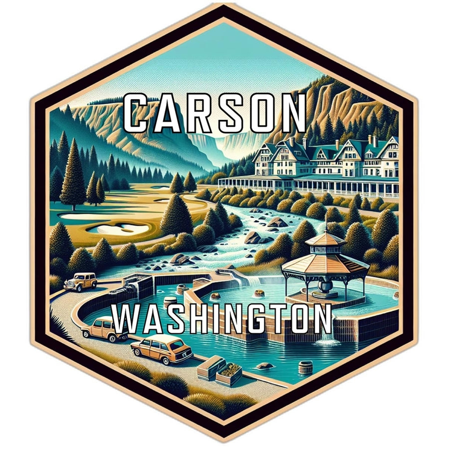 Carson Washington Travel Destination Souvenir Vinyl Decal Sticker Image 1