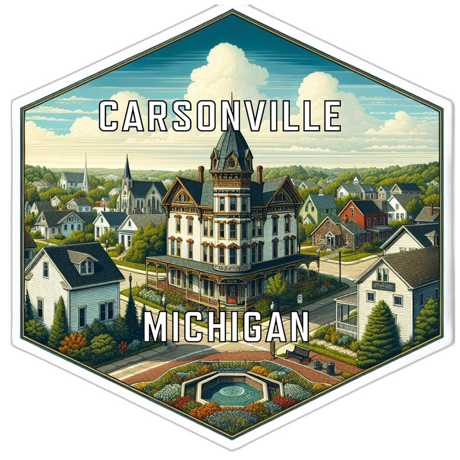 Carsonville Michigan Travel Destination Souvenir Vinyl Decal Sticker Image 1