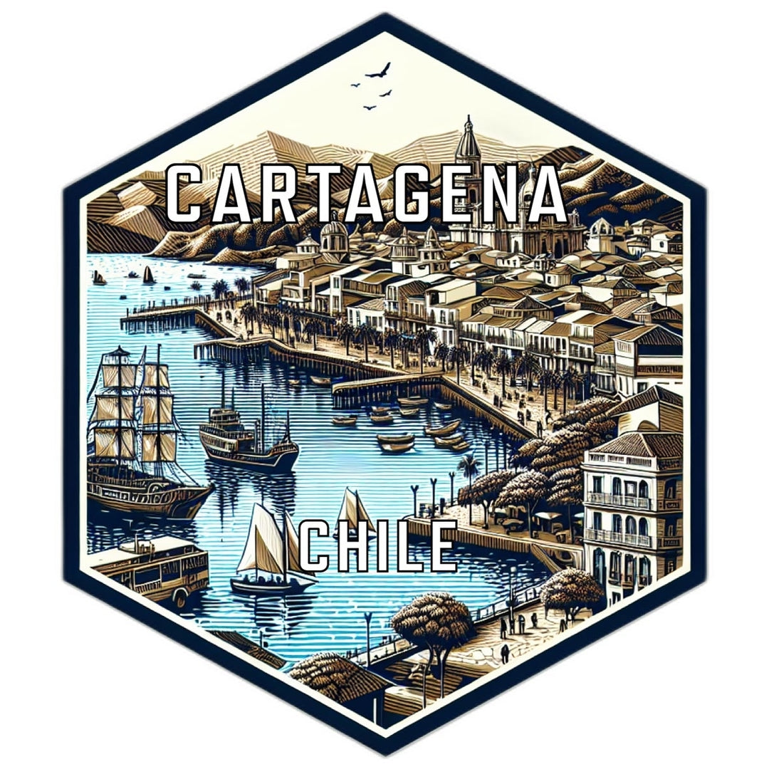 Cartagena Chile Travel Destination Souvenir Vinyl Decal Sticker Image 1