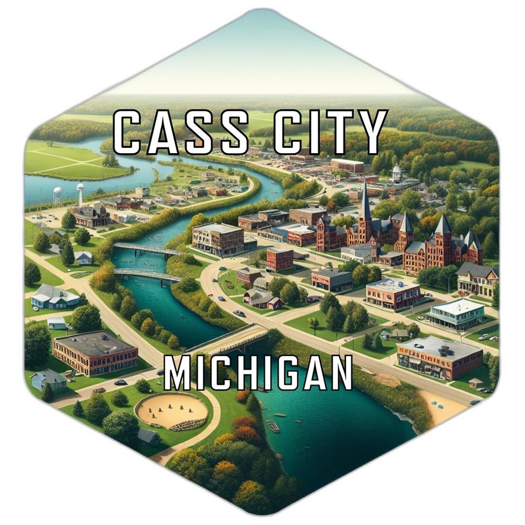 Cass City Michigan Travel Destination Souvenir Vinyl Decal Sticker Image 1