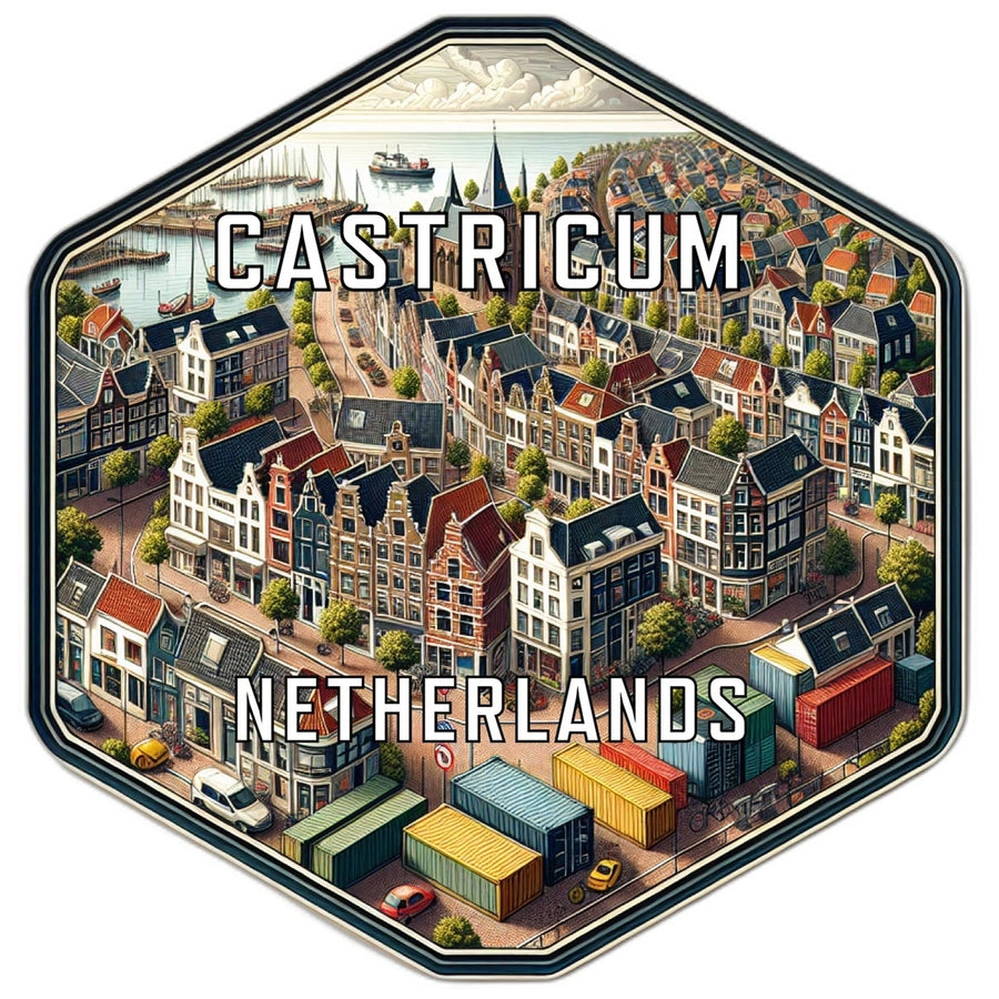 Castricum Netherlands Travel Destination Souvenir Vinyl Decal Sticker Image 1