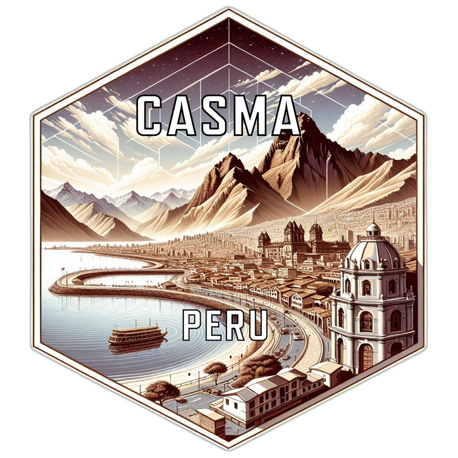 Casma Peru Travel Destination Souvenir Vinyl Decal Sticker Image 1