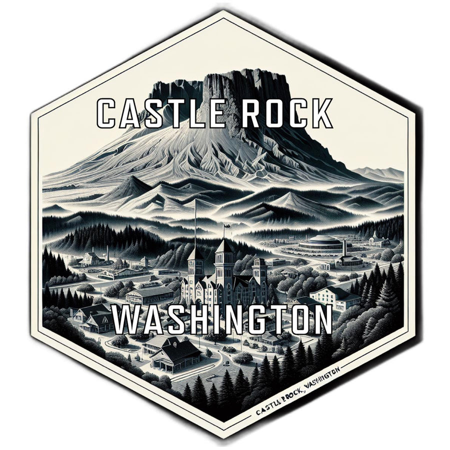 Castle Rock Washington Travel Destination Souvenir Vinyl Decal Sticker Image 1