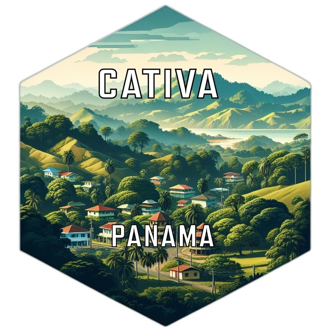 Cativa Panama Travel Destination Souvenir Vinyl Decal Sticker Image 1