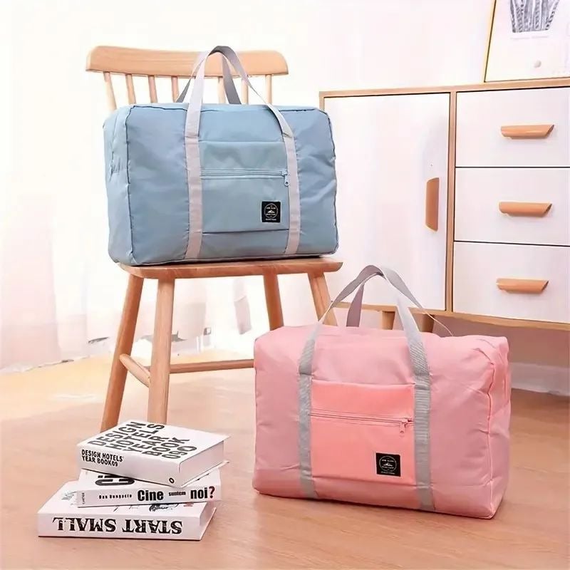 Foldable Travel Luggage Bag Portable High-Capacity Zipper Bag for Home Storage Image 2