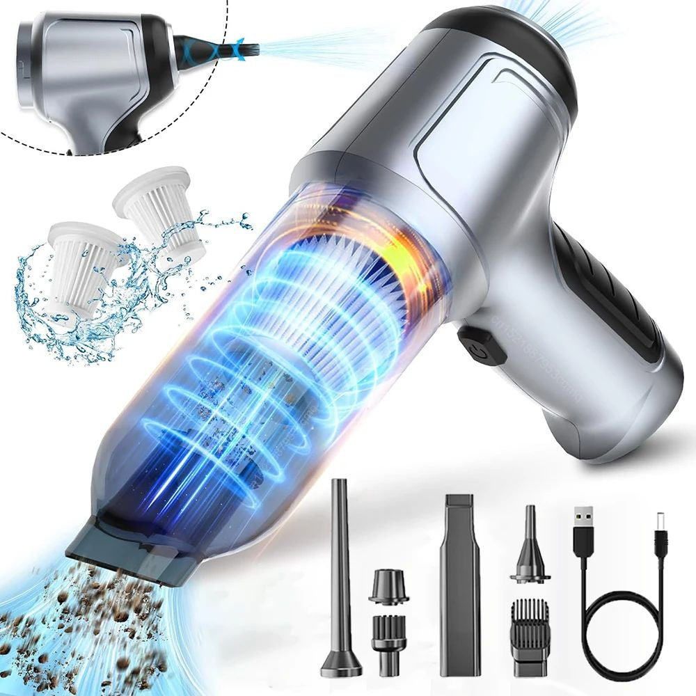 Wireless Portable Car Vacuum Cleaner 95000PA Strong Suction Handheld Mini Cleaner Image 1