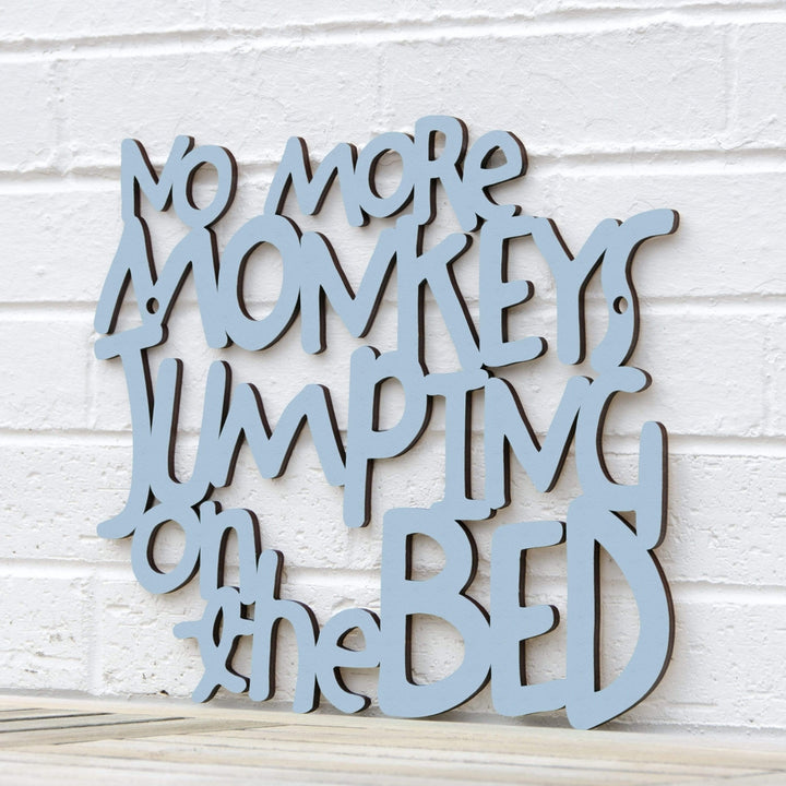 Spunky Fluff No More Monkeys Jumping on the Bed Decorative Wall Art 15 Colors Image 8