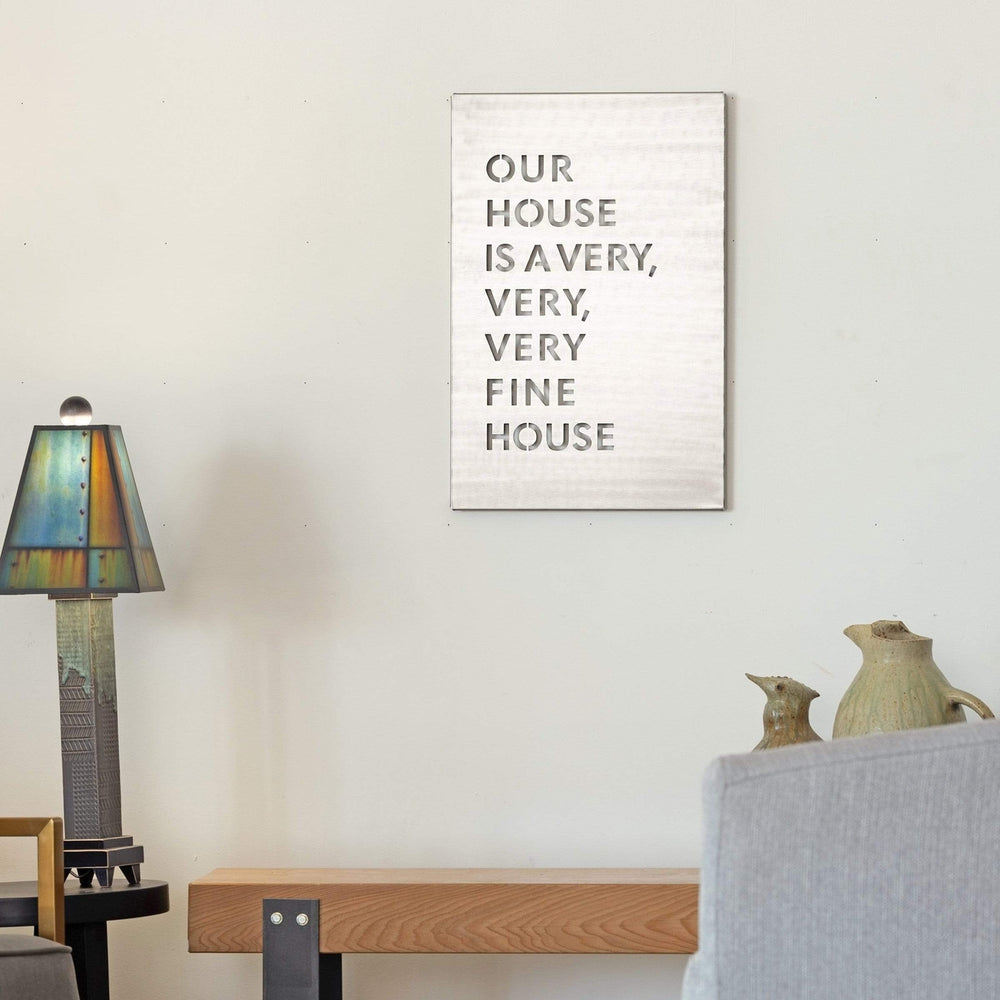 Prairie Dance Our House Is A Very Very Very Fine House Lyrics Wall Art 15 Colors Image 2