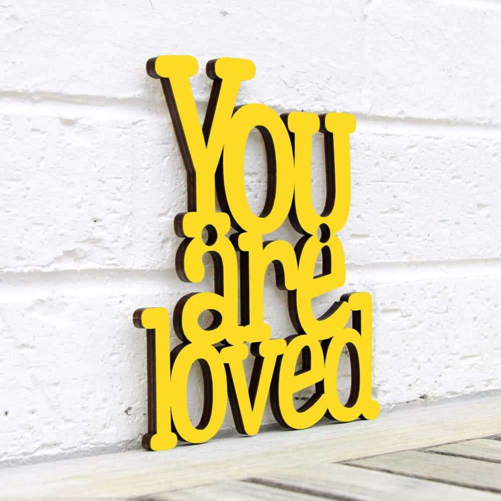 Spunky Fluff You are Loved Decorative Wall Art Sign 15 Colors Image 2