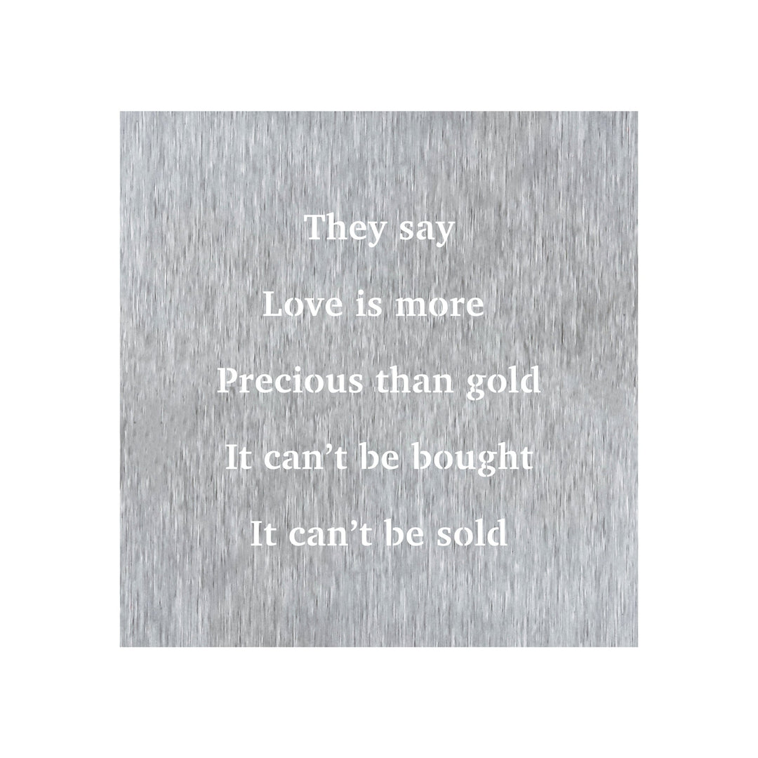 Prairie Dance They Say Love Is More Precious Than Gold Wall Art Sign 15 Colors Image 4