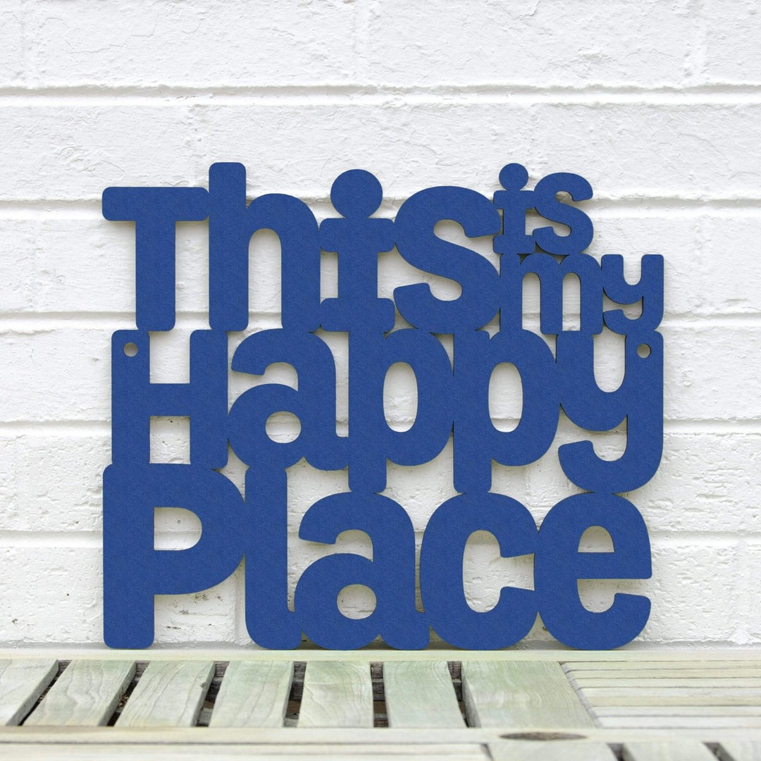 Spunky Fluff This is my Happy Place Decorative Wall Art Sign 15 Colors Image 8