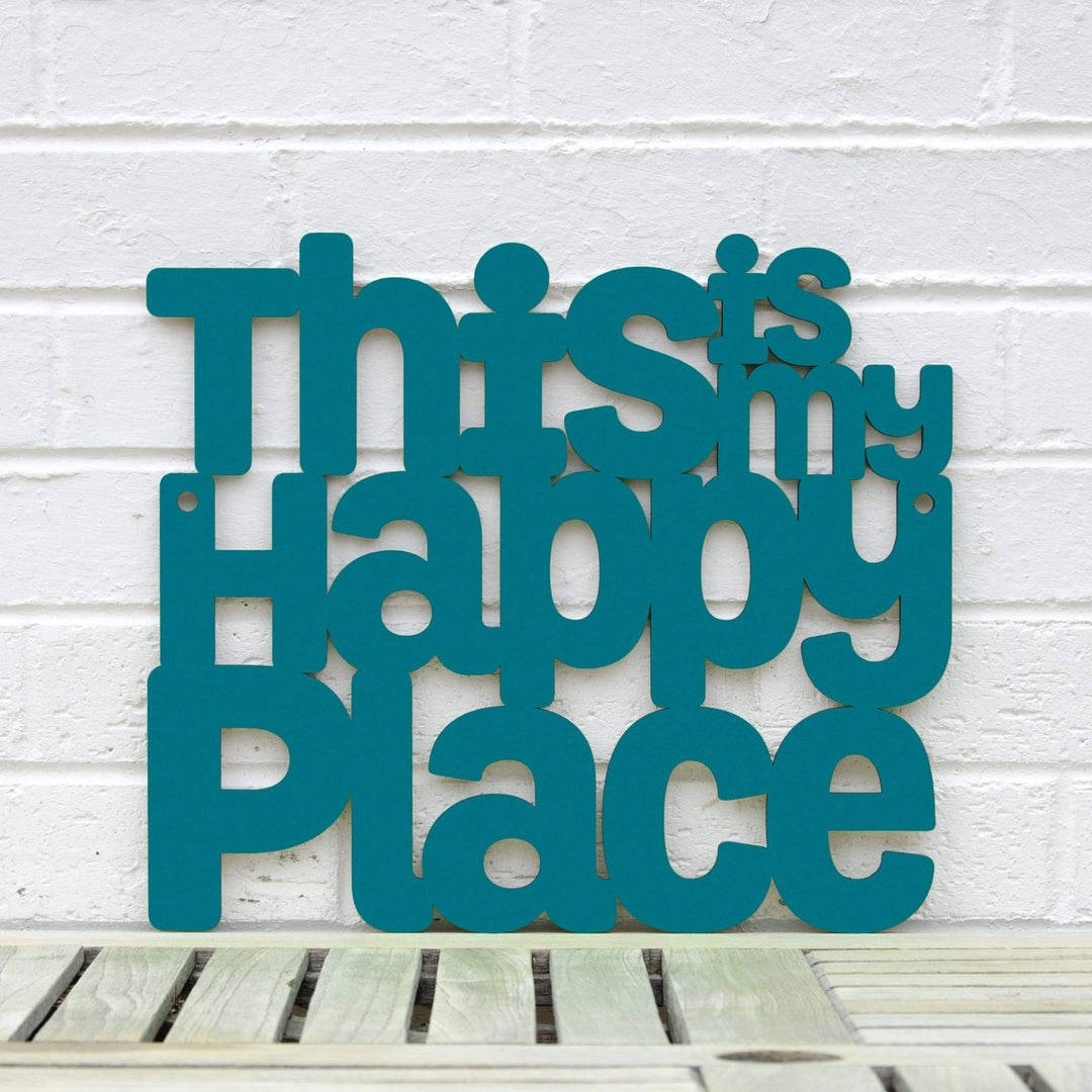 Spunky Fluff This is my Happy Place Decorative Wall Art Sign 15 Colors Image 10