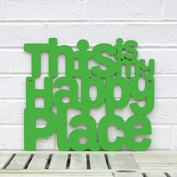 Spunky Fluff This is my Happy Place Decorative Wall Art Sign 15 Colors Image 11