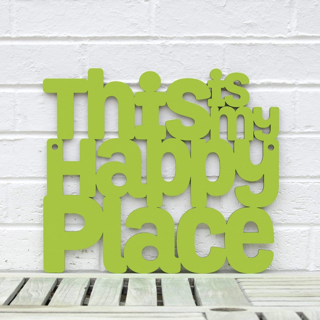 Spunky Fluff This is my Happy Place Decorative Wall Art Sign 15 Colors Image 12