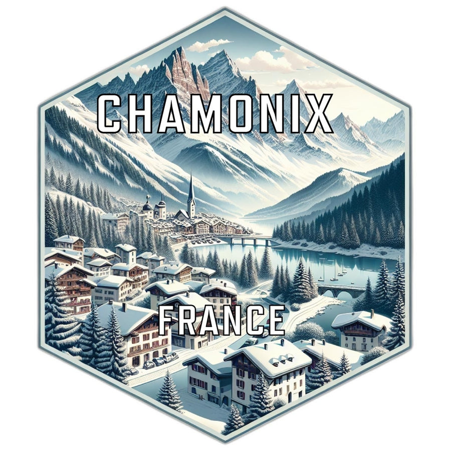 Chamonix France Travel Destination Souvenir Vinyl Decal Sticker Image 1