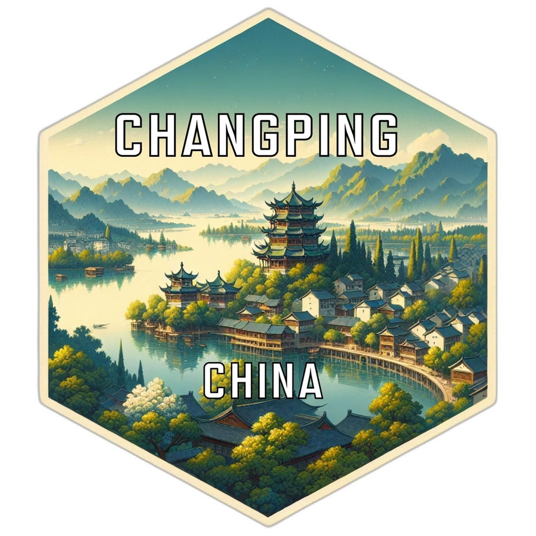 Changping China Travel Destination Souvenir Vinyl Decal Sticker Image 1