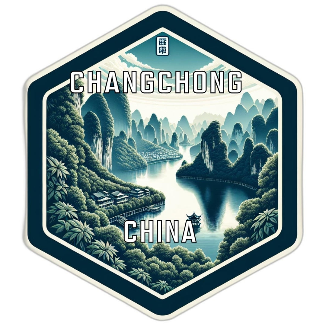 Changchong China Travel Destination Souvenir Vinyl Decal Sticker Image 1