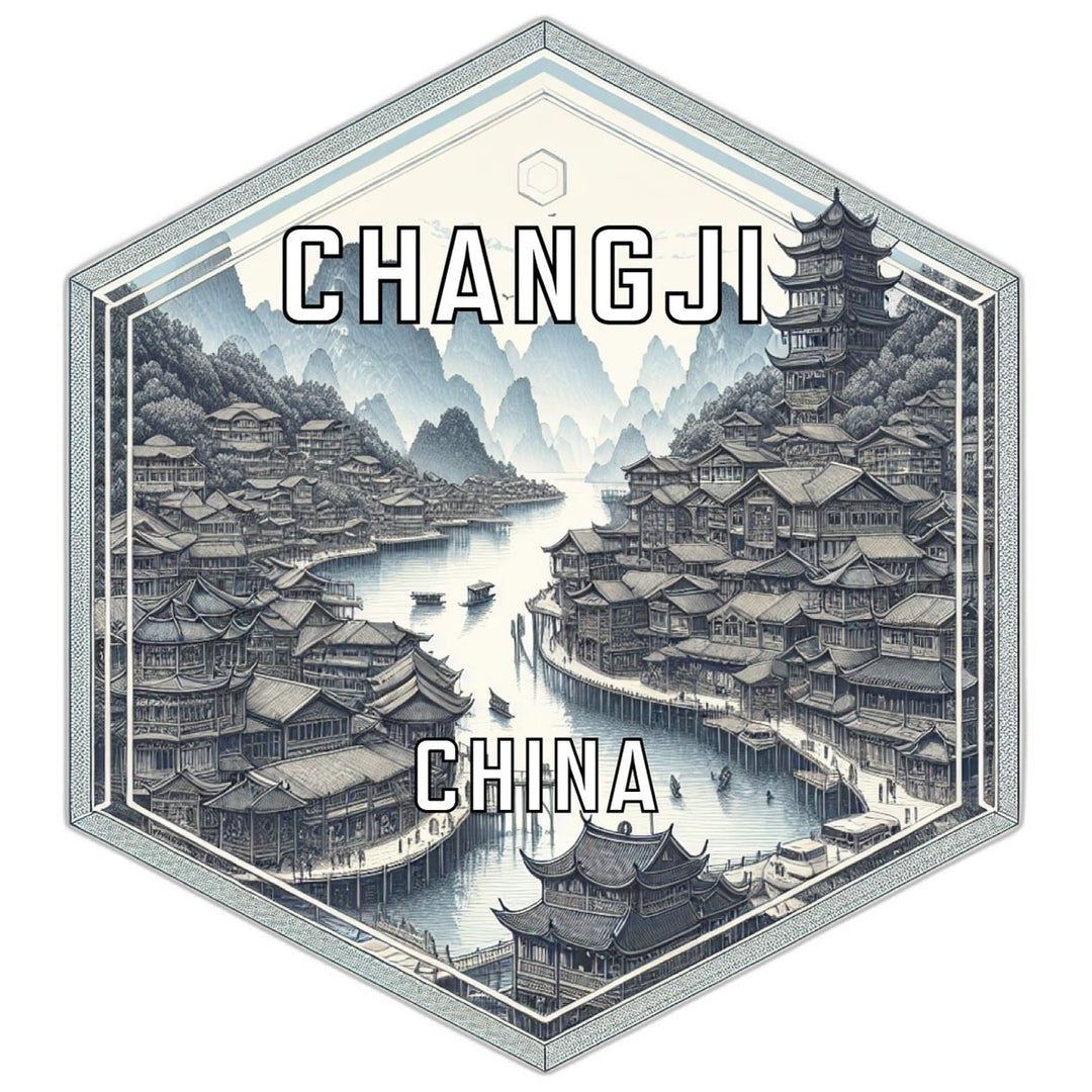 Changji China Travel Destination Souvenir Vinyl Decal Sticker Image 1