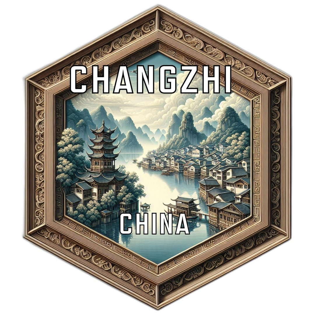 Changzhi China Travel Destination Souvenir Vinyl Decal Sticker Image 1