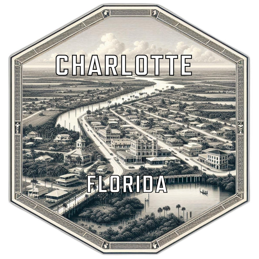 Charlotte Florida Travel Destination Souvenir Vinyl Decal Sticker Image 1