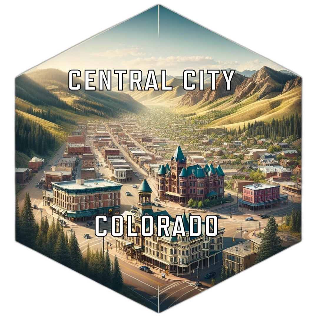 Central City Colorado Travel Destination Souvenir Vinyl Decal Sticker Image 1