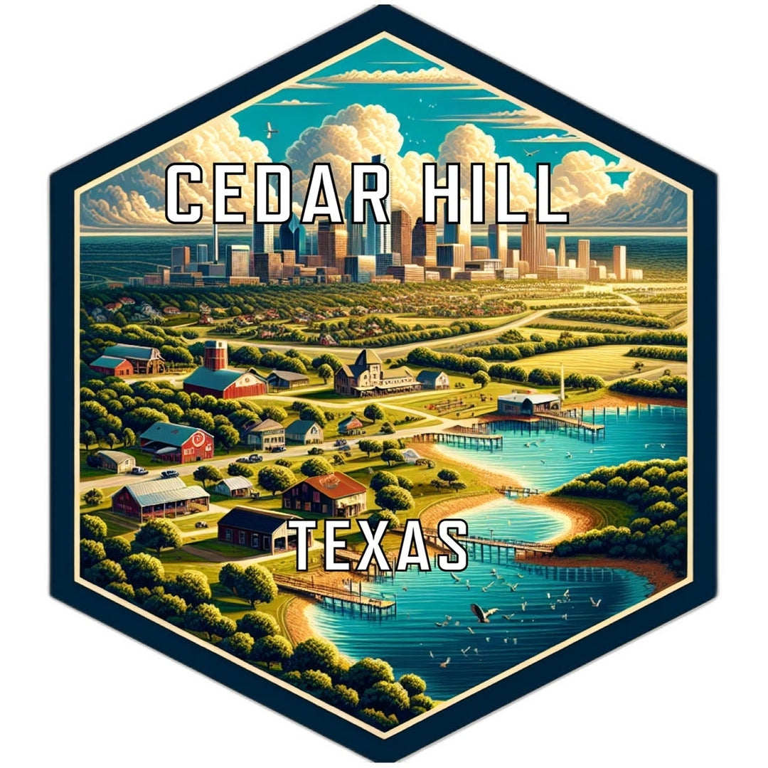 Cedar Hill Texas Travel Destination Souvenir Vinyl Decal Sticker Image 1