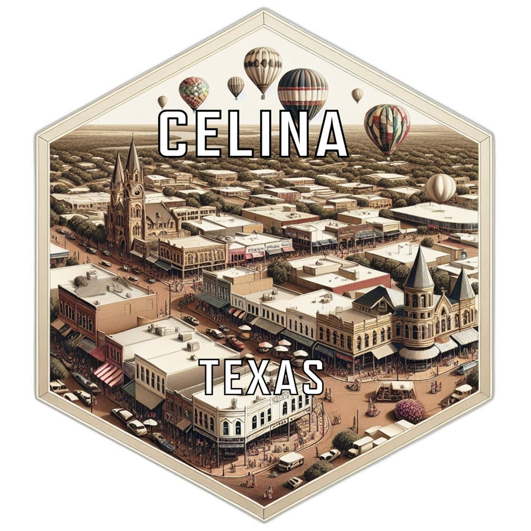 Celina Texas Travel Destination Souvenir Vinyl Decal Sticker Image 1