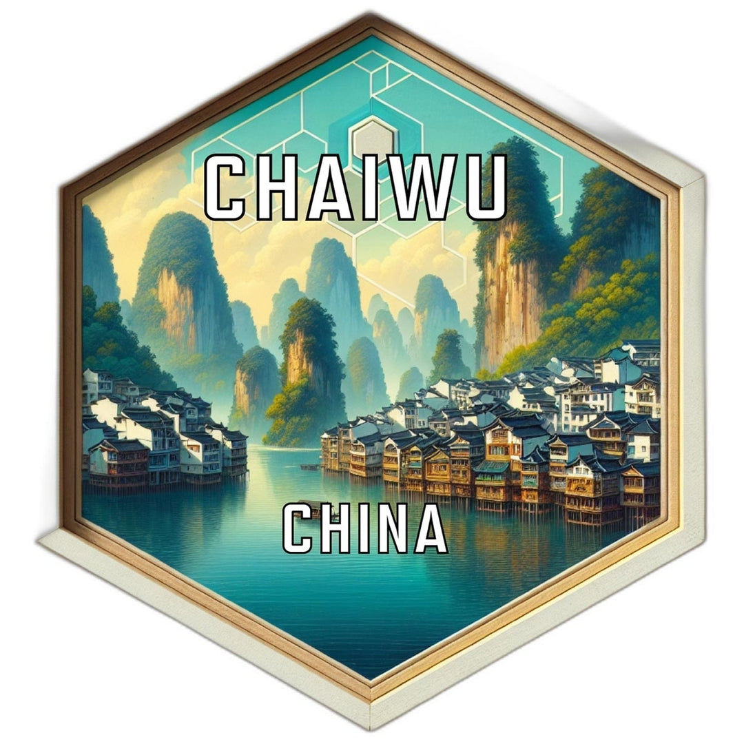 Chaiwu China Travel Destination Souvenir Vinyl Decal Sticker Image 1